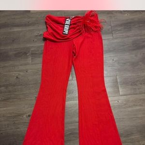 Stylish Red Women's Pants